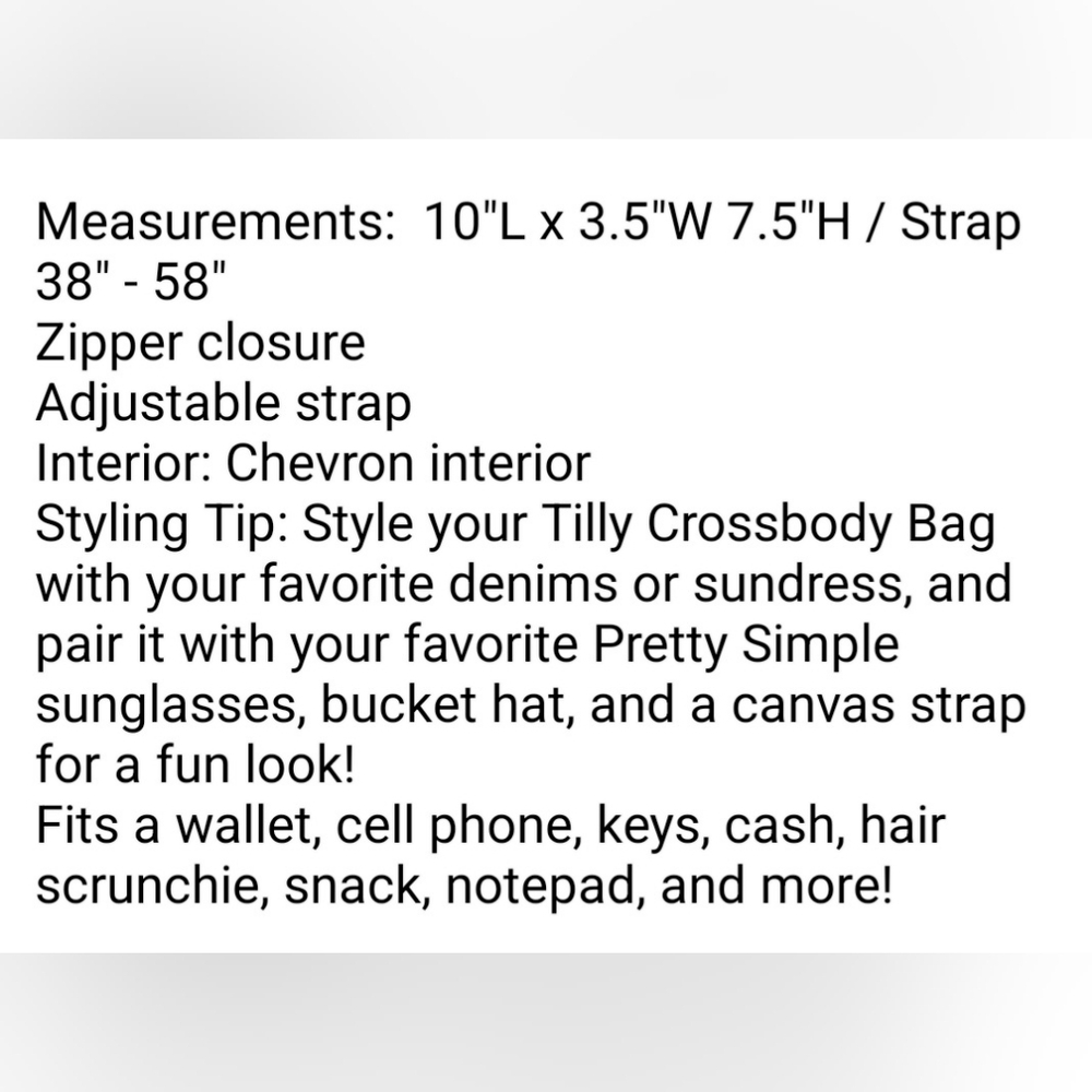 Crossbody Bag with Adjustable Strap - Picture 6 of 7